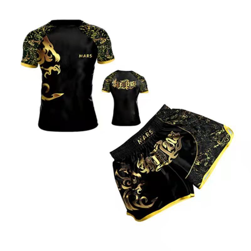 Men's Tracksuits Mma Muay Thai T Shirt Shorts Suit Printed Breathable Elastic Fighting Set Short Boxing Jersey Fitness Gym TrainingMen's, 005
Men's Tracksuits Mma Muay Thai T Shirt Shorts Suit Printed Breathable Elastic Fighting Set Short Boxing Jersey Fitness Gym TrainingMen's, 005