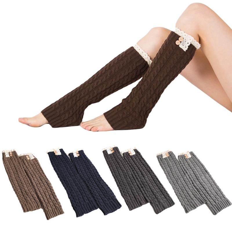 Socks & Hosiery Women Knitted Twist Button Lace Winter Warm Boot SCKMX0017, Black 
Socks & Hosiery Women Knitted Twist Button Lace Winter Warm Boot SCKMX0017, Black