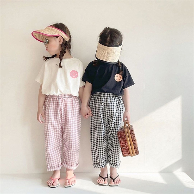 MI Summer Kids Set Thin TShirt Plaid Trousers Cotton Baby Clothes Girls Tops Children Suit 220616, White green
MI Summer Kids Set Thin TShirt Plaid Trousers Cotton Baby Clothes Girls Tops Children Suit 220616, White green
