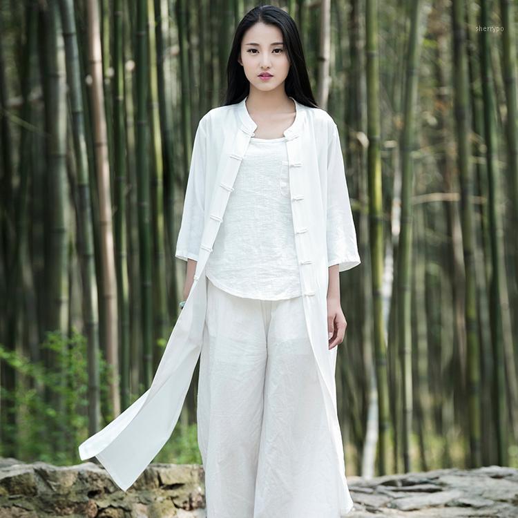 Women's Trench Coats 2022 Summer Casual And Comfortable Chinese Style Cotton Linen Coat Plate Buttons Pink Or White D226
Women's Trench Coats 2022 Summer Casual And Comfortable Chinese Style Cotton Linen Coat Plate Buttons Pink Or White D226