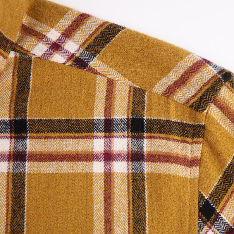 100% Cotton Flannel Plaid Shirt For Men Outdoor Work Logging s Heavy Casual Button Jacket USA SIZE 220322