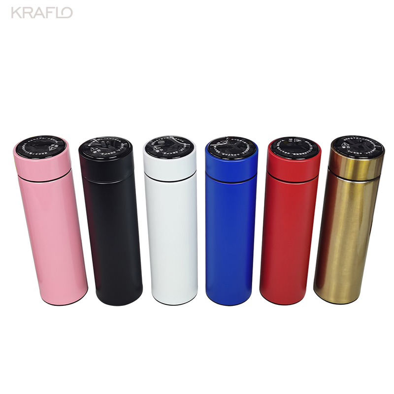 Touch display temperature 304 stainless steel water bottle car home smart Thermos Flask Portable Business Gift smart vacuum Cup