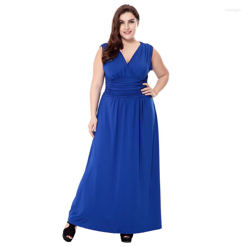Plus Size Dresses Autumn V-Neck Sleeveless Women Clothing Elegant Streetwear Solid Long Dress 5XL 6XL Echm22, Blue
Plus Size Dresses Autumn V-Neck Sleeveless Women Clothing Elegant Streetwear Solid Long Dress 5XL 6XL Echm22, Blue