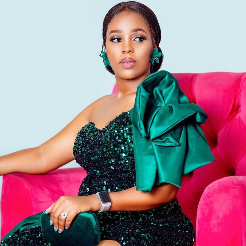 Plus Size Hunter Green Sequined Mermaid Prom Dresses Sweetheart Ankle Length Side Split Evening Dress For African Women Gowns