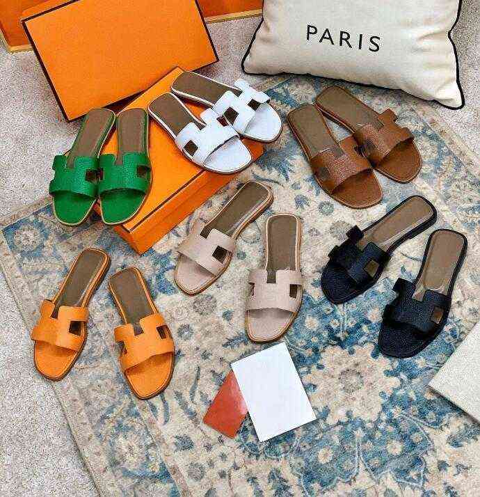 2021 Fashion Sandals Genuine Leather H Women Slippers Summer luxury Flat Slides Ladies Beach Sandal Party Wedding Oran Slipper With Box, Color 11 
2021 Fashion Sandals Genuine Leather H Women Slippers Summer luxury Flat Slides Ladies Beach Sandal Party Wedding Oran Slipper With Box, Color 11