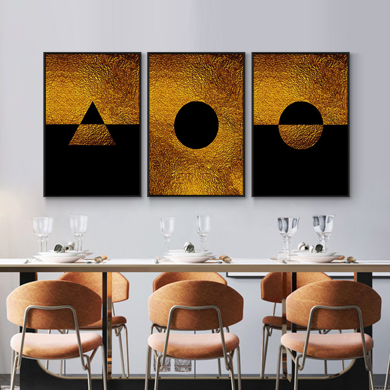 Modern Abstract Art Black And Gold Canvas Painting Print Nordic Poster Wall Art Picture For Living Room Home Decoration Decor