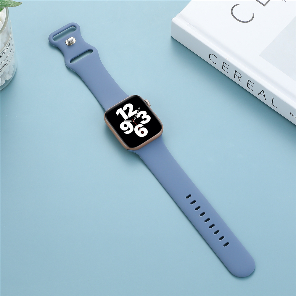 Silicone Strap For Apple Watch Band 7 41mm/45mm Series 6 SE 5 4 42mm/44mm Rubber Wristband iWatch 3 2 1 38/40mm Smart Bracelet free shipping