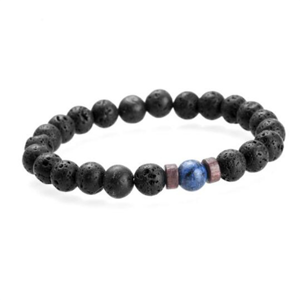 Men Beaded Bracelet Natural Moonstone Bead Tibetan Buddha Bracelet chakra Lava Stone Diffuser Bracelets Jewelry gift GC1053