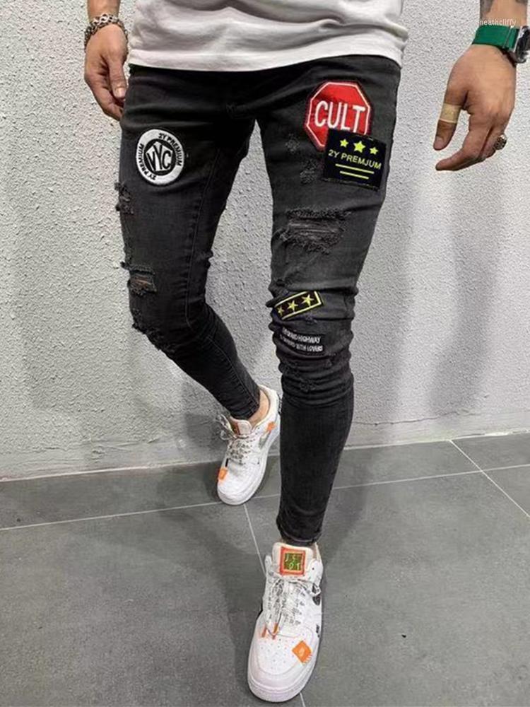 Men' Jeans Men' Printed For Men Spring And Autumn Trend High Street Patch Slim Casual Stretch Small Feetpencil -3XLMen' Heat22, Black
Men' Jeans Men' Printed For Men Spring And Autumn Trend High Street Patch Slim Casual Stretch Small Feetpencil -3XLMen' Heat22, Black