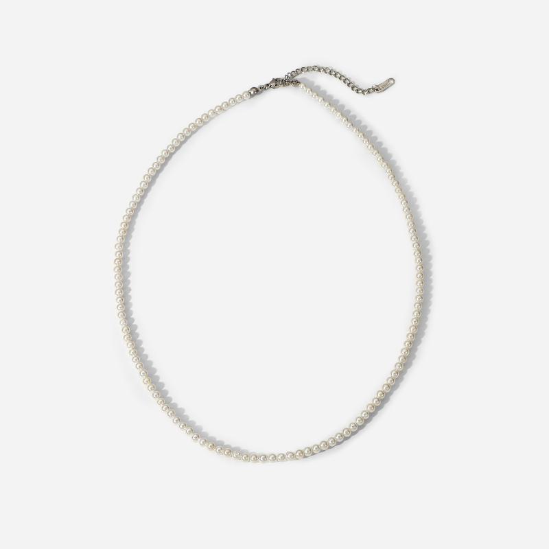 Pendant Necklaces Drop Handmade Pearls Choker For Men Punk Stainless Steel Jewelry 2022 4mm Size Natural Freshwater Pearl NecklacePendant