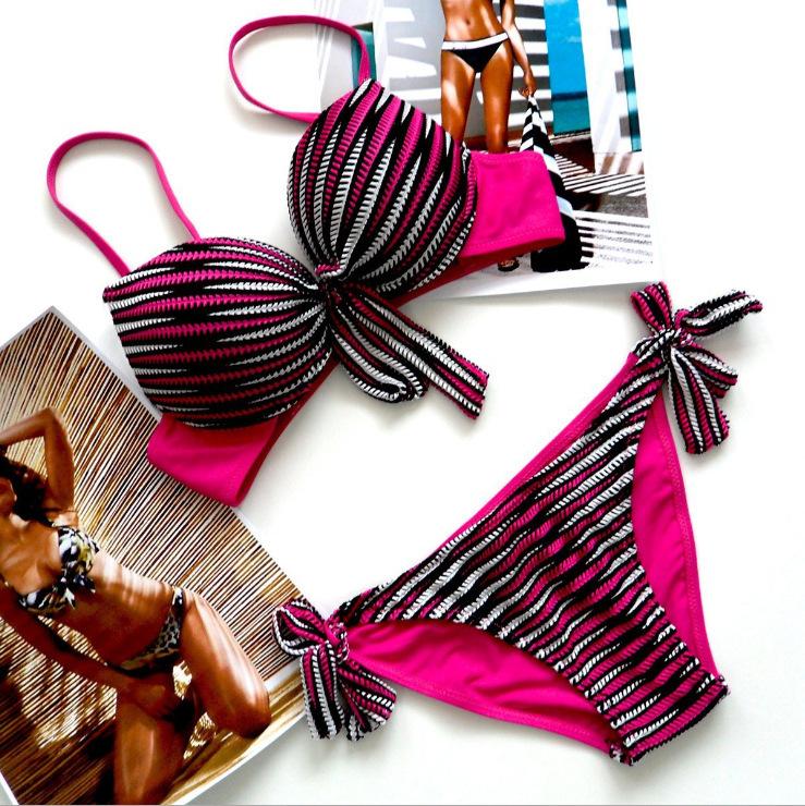 Women' Swimwear 2022 Stripe Sexy Bikini Set Biquini Female Swimsuit For Women Push Up Trikini Vintage Brazilian, Black
Women' Swimwear 2022 Stripe Sexy Bikini Set Biquini Female Swimsuit For Women Push Up Trikini Vintage Brazilian, Black