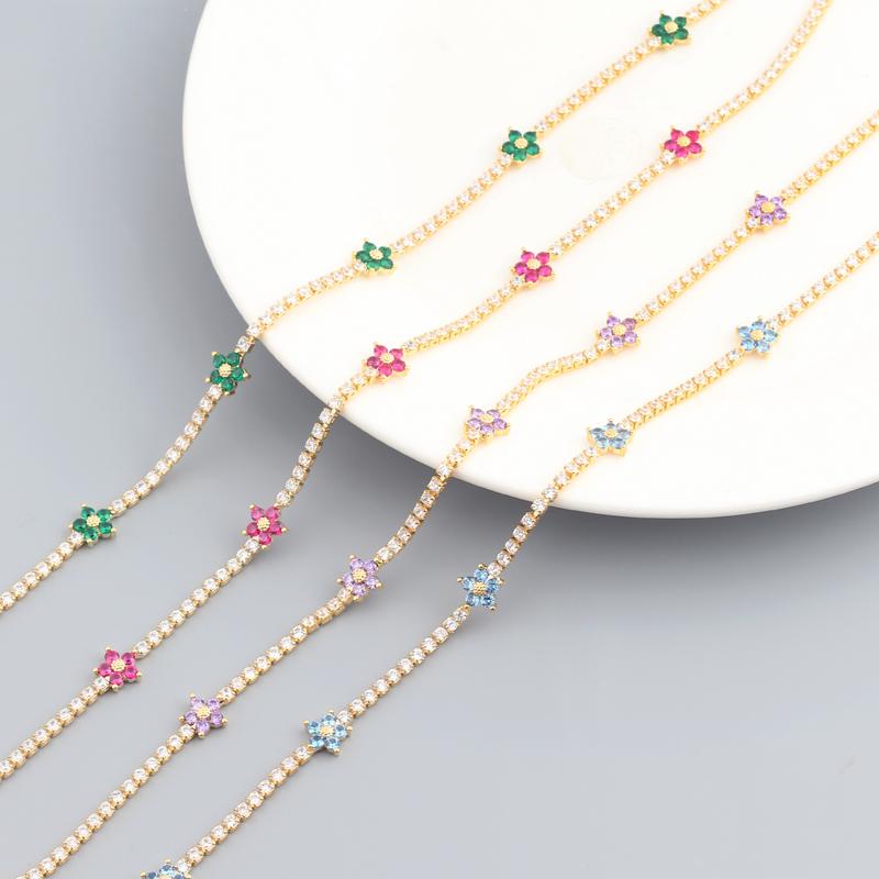 Chokers 2022 Spring Summer Gift Jewelry Tennis Cz Choker Thin Chain Flower Charm Green Red Orange White Colorful Necklace
Chokers 2022 Spring Summer Gift Jewelry Tennis Cz Choker Thin Chain Flower Charm Green Red Orange White Colorful Necklace