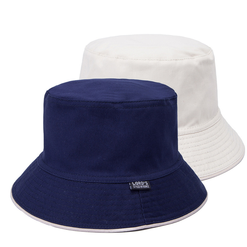 plain Solid bucket hats men reversible two sides can wear 100% cotton sun bob cap comfortable fisherman hat 220507
