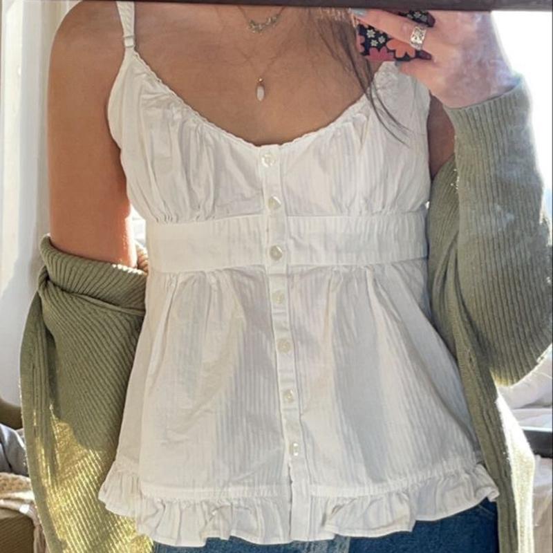 Women' Tanks & Camis Fairycore Grunge Plaid Camisole 90s 00s Aesthetic Retro Ruffles Milkmaid Top Summer V Neck Sleeveless Kawaii Crop Wome, Green
Women' Tanks & Camis Fairycore Grunge Plaid Camisole 90s 00s Aesthetic Retro Ruffles Milkmaid Top Summer V Neck Sleeveless Kawaii Crop Wome, Green