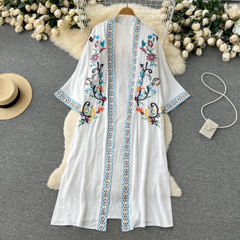 Women's Swimwear Womens Summer Sun-screen Long Cardigan Shawl Beach Style Embroidered Dress Cover-upWomen's, Black
Women's Swimwear Womens Summer Sun-screen Long Cardigan Shawl Beach Style Embroidered Dress Cover-upWomen's, Black