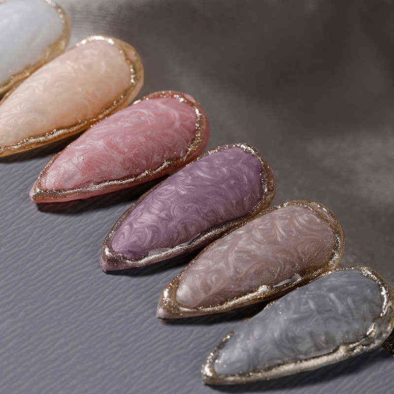 Nail Gel Toy Lilycute Thread Shell Polish 7ml Pearl Semi Permanent Uv Base Top Coat Popular in Autumn and Winter 0328