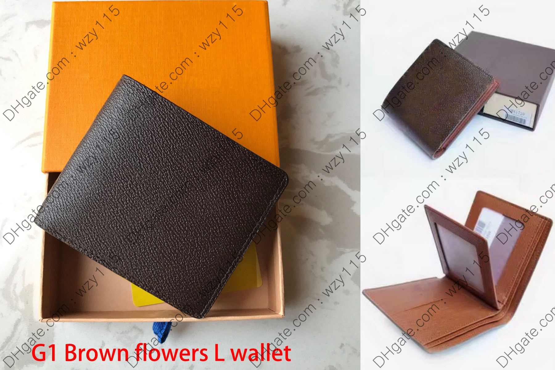 5AA New Quality Designers Men genuine leather wallets flower card holder France Paris plaid style purse mens Clutch wallet women luxurys Man Bags with box
5AA New Quality Designers Men genuine leather wallets flower card holder France Paris plaid style purse mens Clutch wallet women luxurys Man Bags with box