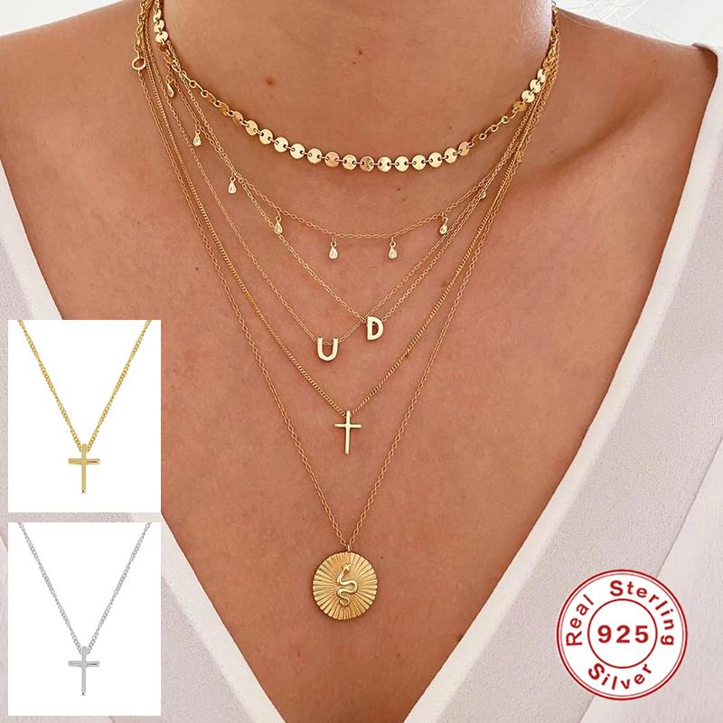 Other Aide Genuine 100% 925 Sterling Silver Vintage Ethnic Glossy Cross Pendant Choker Necklace For Women Femme Party Jewelry GiftOther
Other Aide Genuine 100% 925 Sterling Silver Vintage Ethnic Glossy Cross Pendant Choker Necklace For Women Femme Party Jewelry GiftOther
