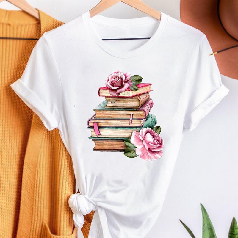 Print T-shirts Fashion Women Tee Cartoon Summer Shirt Stylish Short Sleeve Book Flower Vintage Graphic T Top Female T-shirt, Fya28092
Print T-shirts Fashion Women Tee Cartoon Summer Shirt Stylish Short Sleeve Book Flower Vintage Graphic T Top Female T-shirt, Fya28092