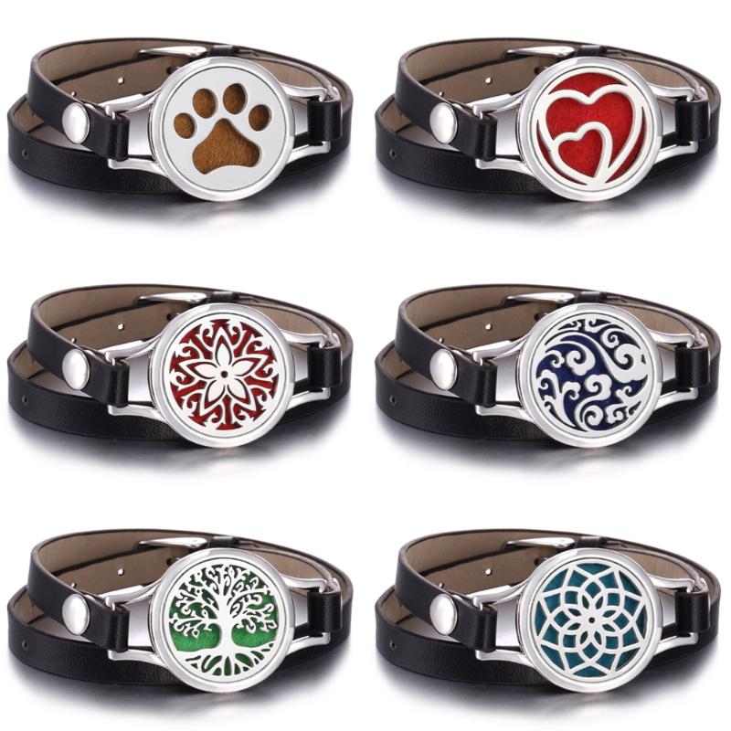 Charm Bracelets Bracelet Love Heart Essential Oil Diffuser Locket Twist Screw Pu Leather With 10pcs Pads
Charm Bracelets Bracelet Love Heart Essential Oil Diffuser Locket Twist Screw Pu Leather With 10pcs Pads