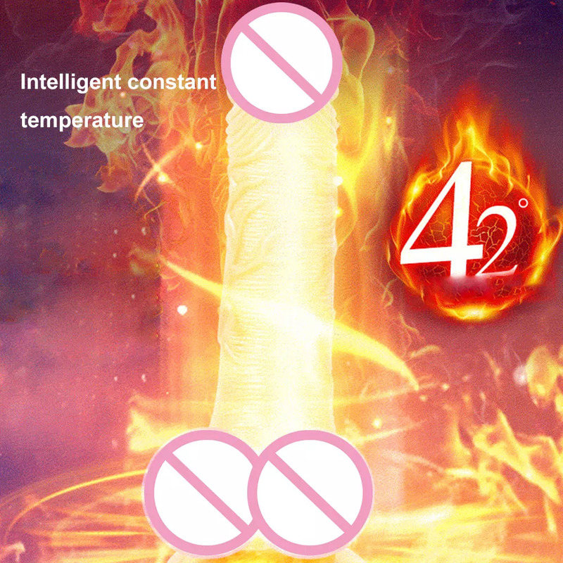 Teles Vibrating Thrusting Realistic Dildo Female Masturbation With Suction Cup Heating Penis Remote Control Dick For Women 220628