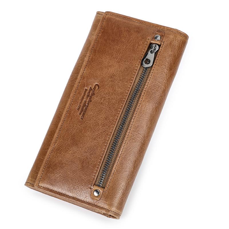 Wallets Contact'S Long Women Genuine Leather Coin Pocket Ladies Zipper With Card Holders PurseWallets, Brown
Wallets Contact'S Long Women Genuine Leather Coin Pocket Ladies Zipper With Card Holders PurseWallets, Brown