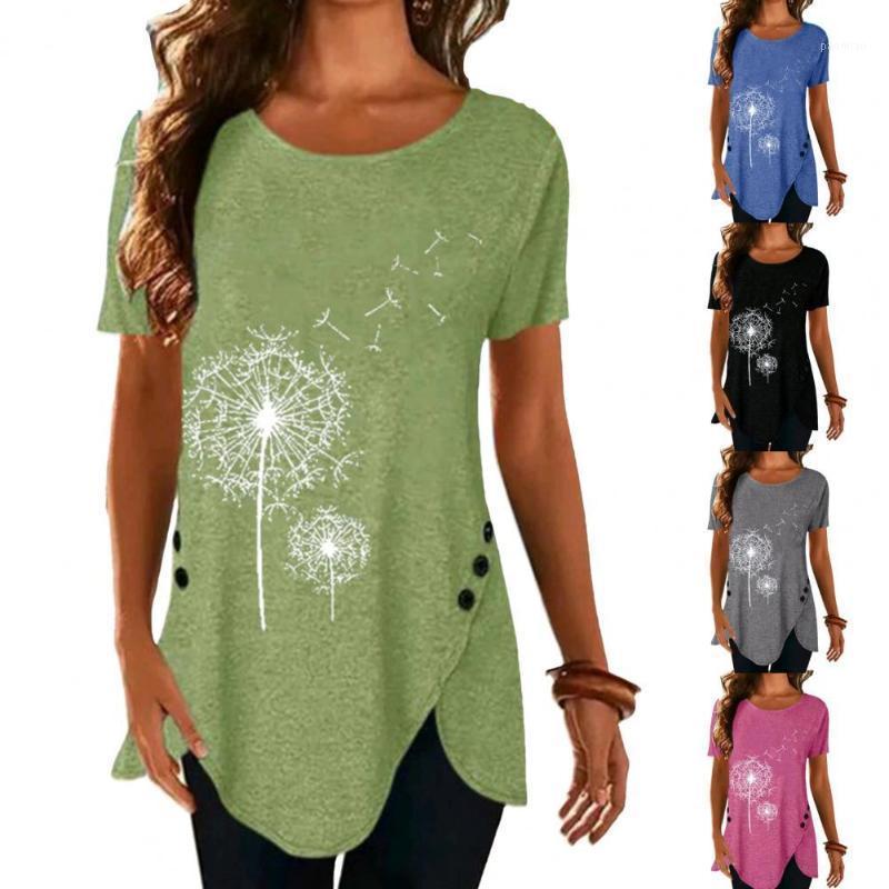 Women's T-Shirt Fashion Black Dandelion Print Summer Tees Shirts Women Short Sleeve Irregular Tops 2022 Loose T Shirt Beach Party, Blue
Women's T-Shirt Fashion Black Dandelion Print Summer Tees Shirts Women Short Sleeve Irregular Tops 2022 Loose T Shirt Beach Party, Blue