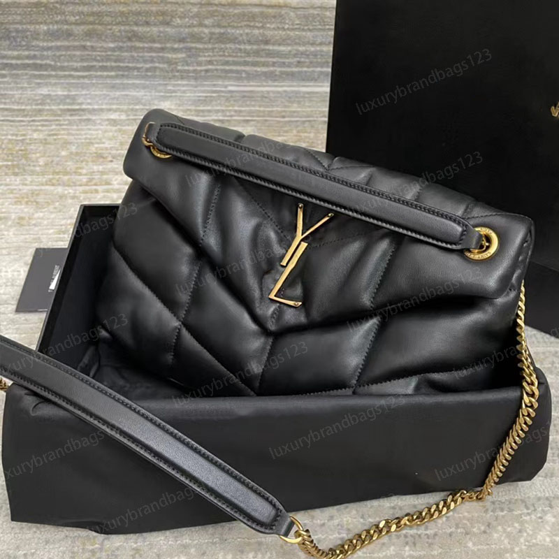 Designer bags Women pink Purse SUNSET High Quality Chain Shoulder LOULOU puffer Handbag Genuine Leather Fashion Crossbody bag Messenger luxuries ENVELOPE bags WOC, Black-golden chain
Designer bags Women pink Purse SUNSET High Quality Chain Shoulder LOULOU puffer Handbag Genuine Leather Fashion Crossbody bag Messenger luxuries ENVELOPE bags WOC, Black-golden chain