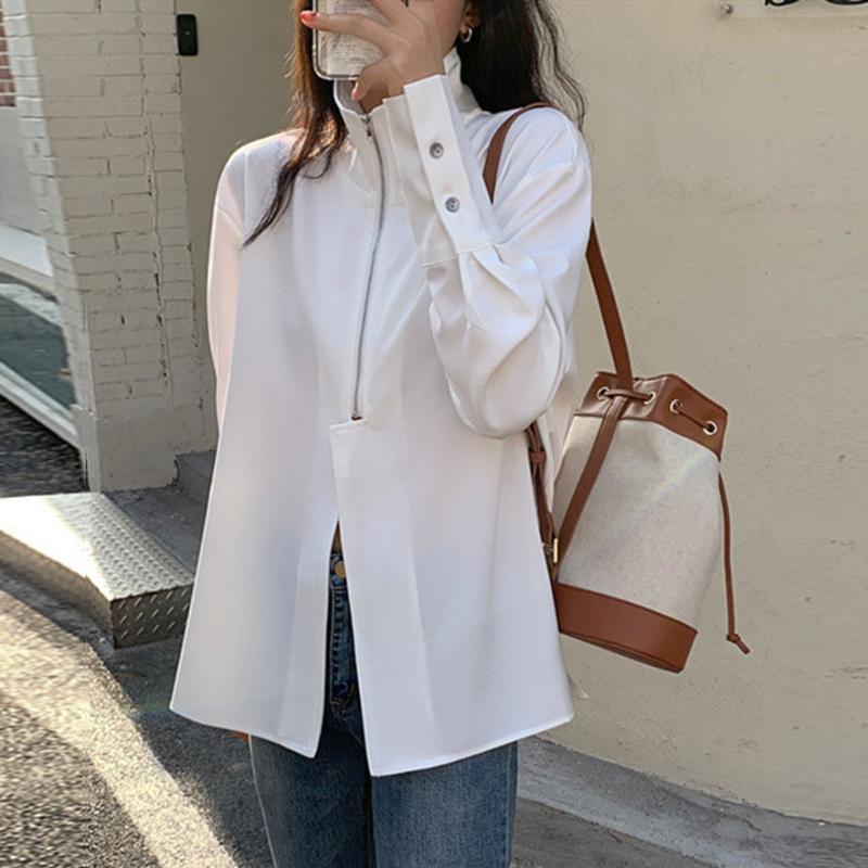 Women' Blouses & Shirts Women Top And Blouse Long Sleeve Shirt Female 2022 Spring Autumn Simple Korean Style Lady Work Wear Loose Solid Shi, White
Women' Blouses & Shirts Women Top And Blouse Long Sleeve Shirt Female 2022 Spring Autumn Simple Korean Style Lady Work Wear Loose Solid Shi, White