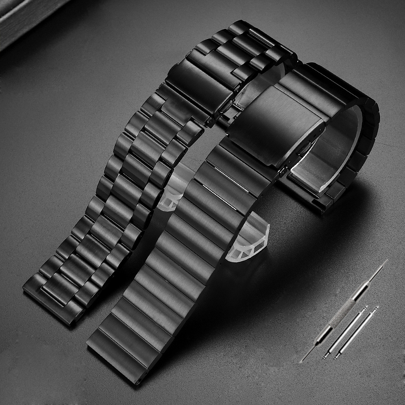 For Casio PROTREK mountain Climbing series PRW60PRW70PRW50Y Stainless steel metal watch strap 23mmBlack silver watch band 220706