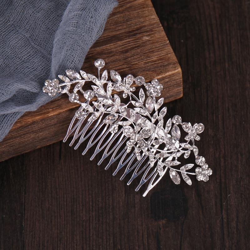 Hair Clips & Barrettes Silver Color Metal Combs Design Crystal Wedding Accessories Leaf Flowers Women Jewelry Girls HeadpieceHair
Hair Clips & Barrettes Silver Color Metal Combs Design Crystal Wedding Accessories Leaf Flowers Women Jewelry Girls HeadpieceHair