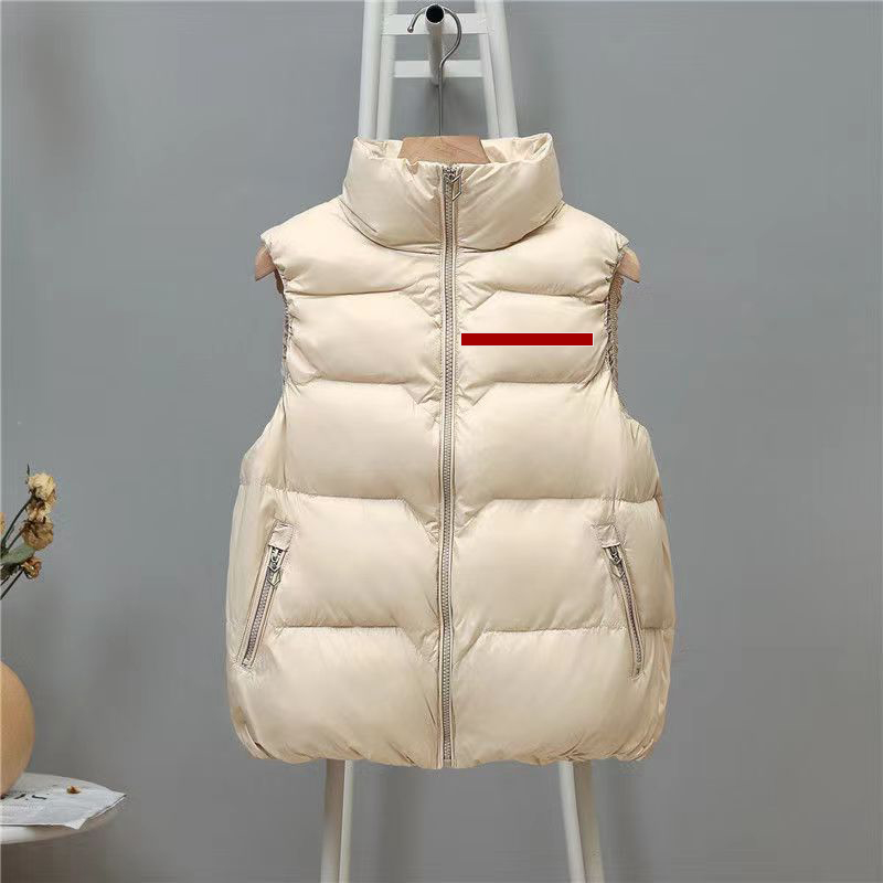 Womens Vests Down Parkas Jackets Puffy Short Style Slim Coats Sleeveless Woman Outwears Warm Thick Winter Jacket Size S-2XL