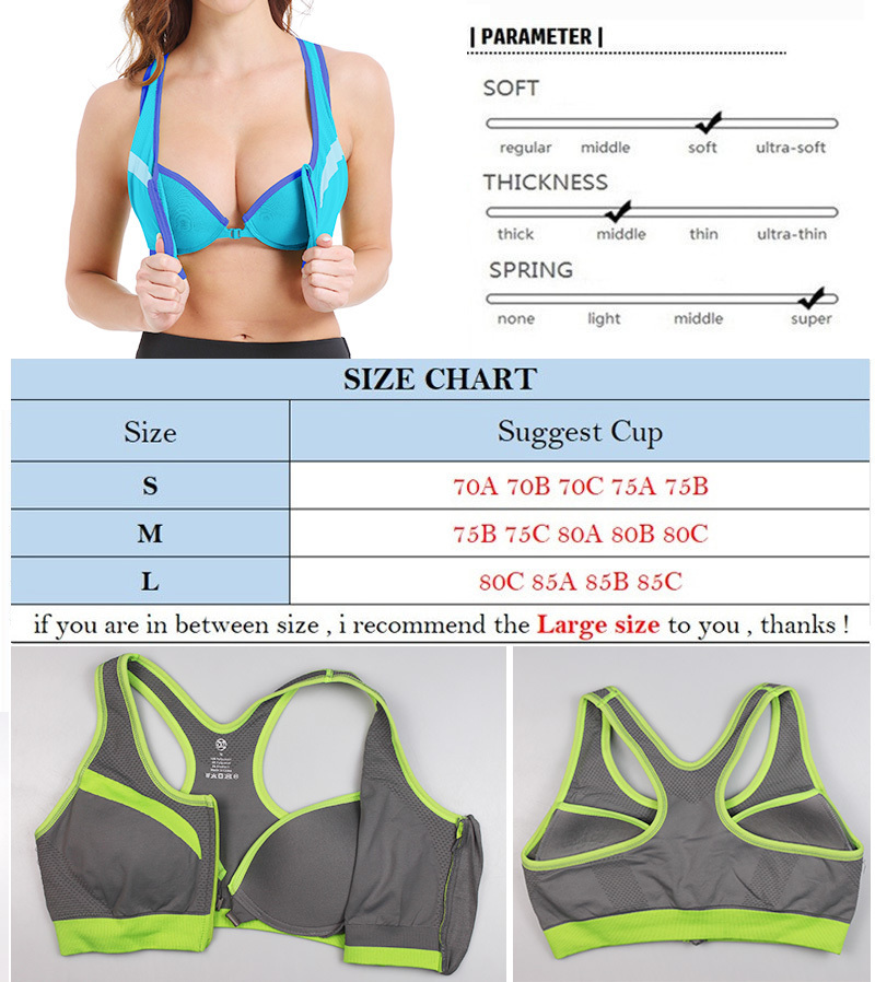 SEXYWG Zipper Sport Bra Yoga Shirt Women Sports Top Shockproof Tank Tops Crop Sexy Push Up Brassiere BH Sportswear Athletic Vest 220511