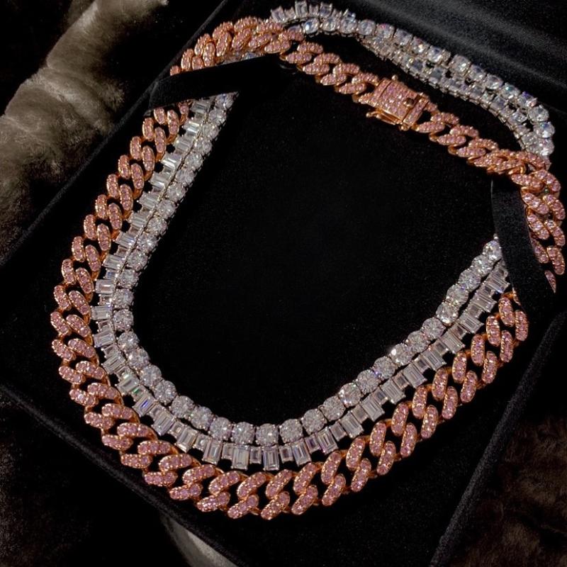 Chains Iced Out Bling Women Men Hip Hop Cuban Chain Choker Necklace Micro Paved Square Cz Tennis Fashion Jewelry GiftChains
Chains Iced Out Bling Women Men Hip Hop Cuban Chain Choker Necklace Micro Paved Square Cz Tennis Fashion Jewelry GiftChains