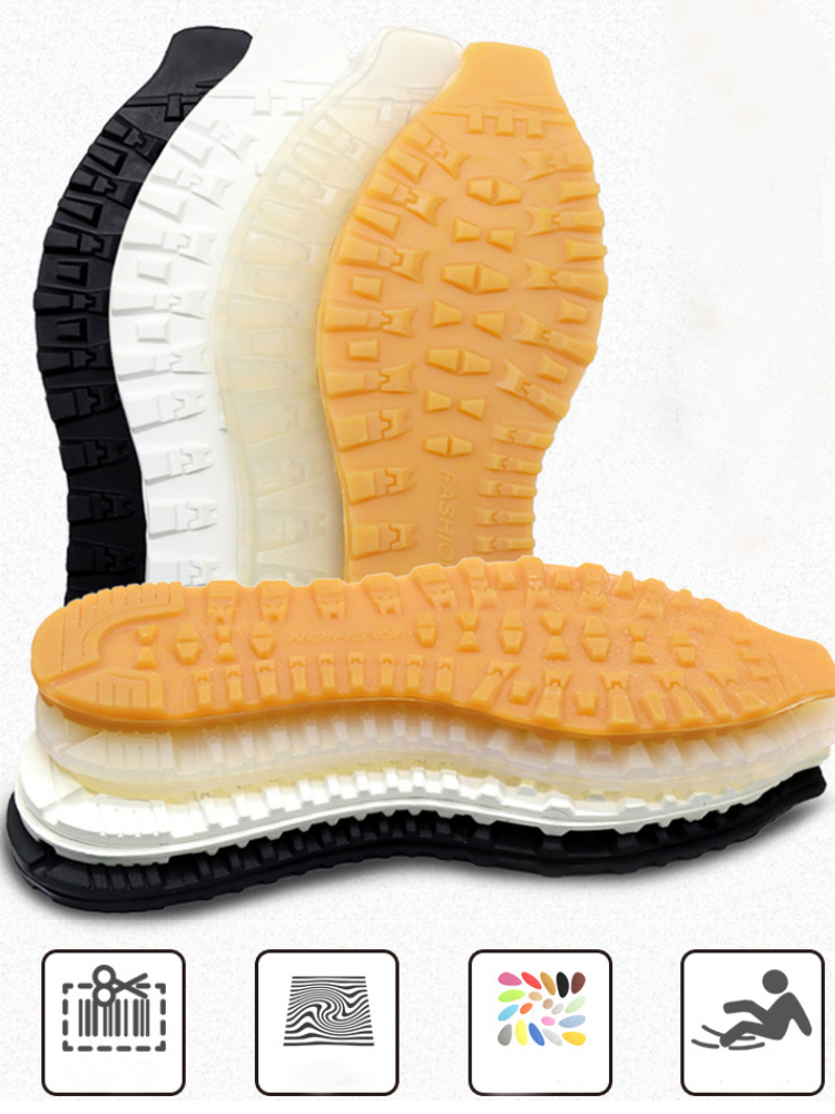 Rubber Soles For Making Shoe Replacement Outsole Anti slip Sole Repair Sheet Protector Wearproof Patch Material 220610