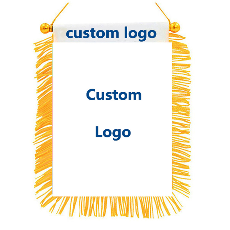 xvggdg Custom Flag Banner Custom Flag High Quality Blackout Fabric Banner Mini Printed Car Adornment 220616