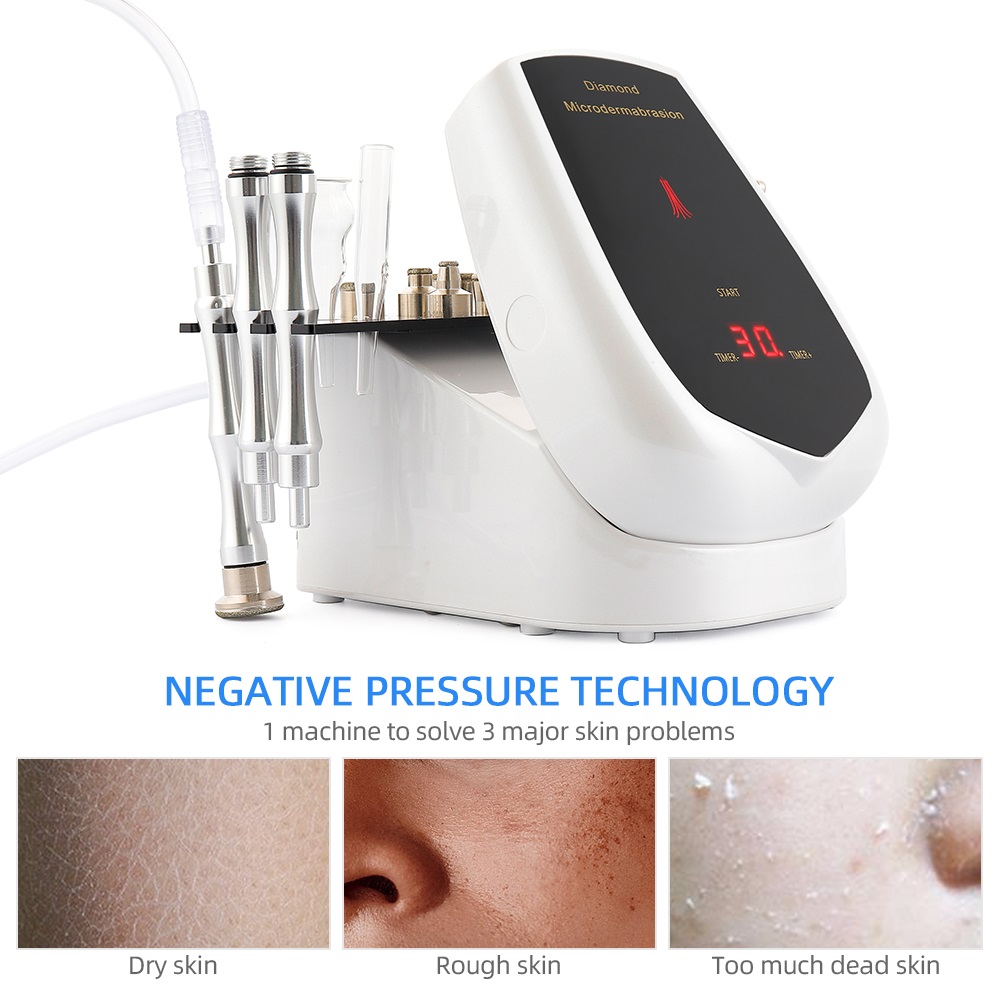 Portable Hydra Crystal Microdermabrasion Machine for Professional Skin Peeling, Diamond Peeling Technology for Salon and Spa Use, Effective Skin Care
