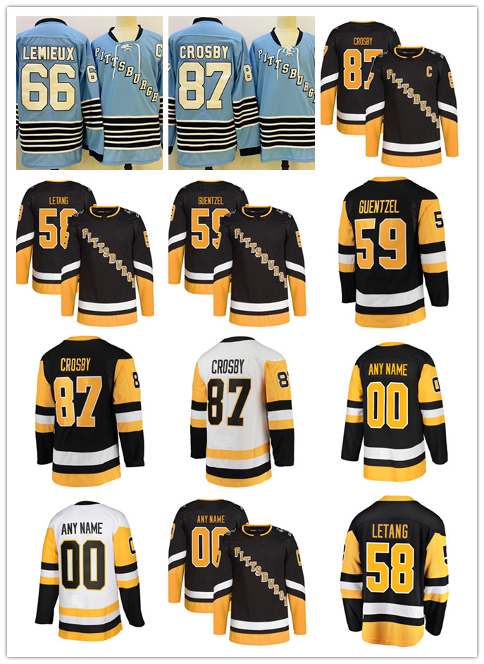 Hockey Jerseys Sidney 87 Evgeni Malkin 71 Jake Guentzel 59 Kris Letang 58 Mario Lemieux 66 Jersey Black Light Blue White 2022 New Color Size S-XXXL Stitched Men
Hockey Jerseys Sidney 87 Evgeni Malkin 71 Jake Guentzel 59 Kris Letang 58 Mario Lemieux 66 Jersey Black Light Blue White 2022 New Color Size S-XXXL Stitched Men