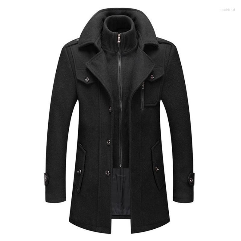 Men's Wool & Blends Winter Coat Men Double Collar Thick Jacket Single Breasted Trench Fashion Overcoats Kend22, Black
Men's Wool & Blends Winter Coat Men Double Collar Thick Jacket Single Breasted Trench Fashion Overcoats Kend22, Black