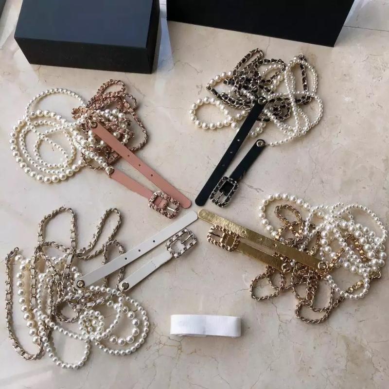 Belts 2022 Brand Fashion Accessories Women Vintage Thick Chain Long Belt Gold Color Pearl Mutilayer Luxury Name Waistband, White
Belts 2022 Brand Fashion Accessories Women Vintage Thick Chain Long Belt Gold Color Pearl Mutilayer Luxury Name Waistband, White