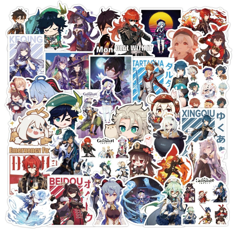 50Pcs/Lot Anime Genshin Impact Sticker Cartoon Open World Game Stickers for Laptop Motorcycle Skateboard Travel Case Phone, Multi colors
50Pcs/Lot Anime Genshin Impact Sticker Cartoon Open World Game Stickers for Laptop Motorcycle Skateboard Travel Case Phone, Multi colors