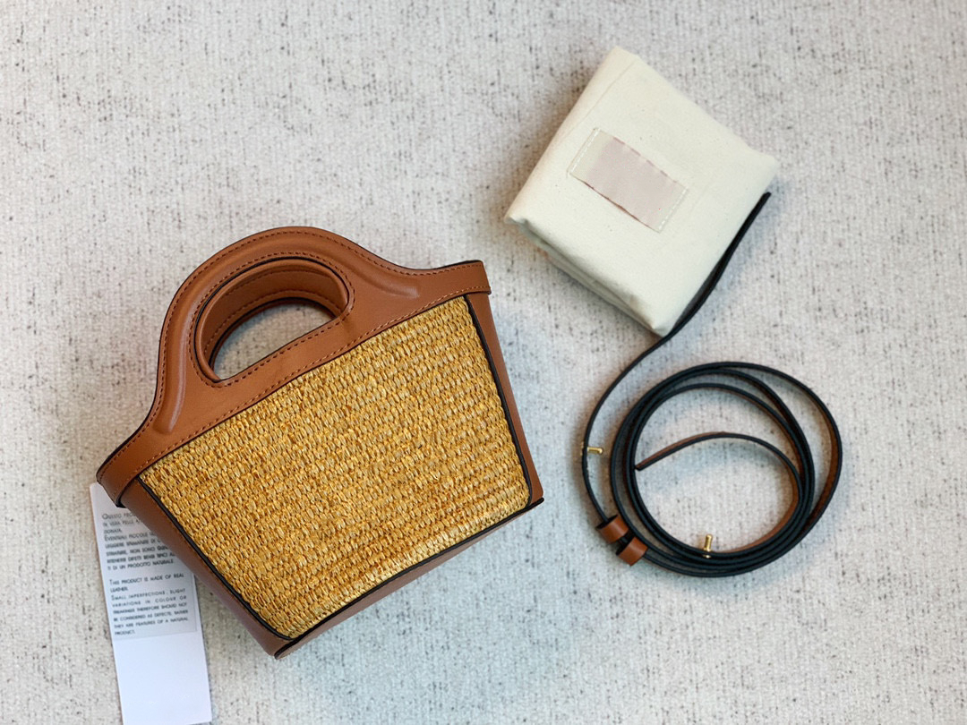 Fashion light luxury cross-body bag designer Marn woven handbag for women, Yellow
Fashion light luxury cross-body bag designer Marn woven handbag for women, Yellow