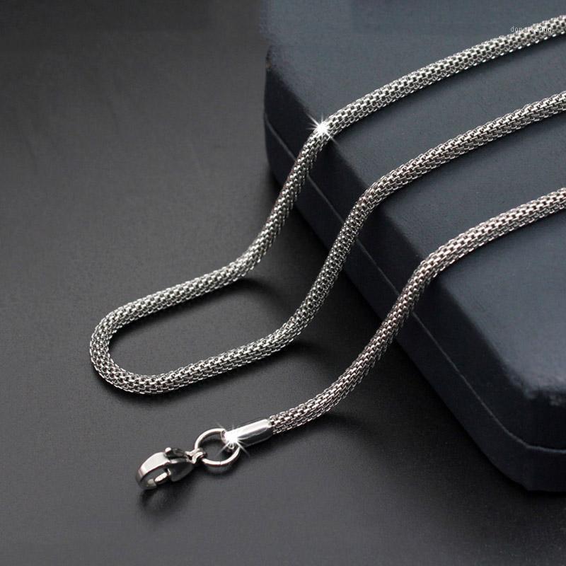 2mm 3.2mm Jewelry Stainless Steel Mesh Chain Necklace For Womens Silver Color Tone Steampunk Men 50cm 55cm Chains
2mm 3.2mm Jewelry Stainless Steel Mesh Chain Necklace For Womens Silver Color Tone Steampunk Men 50cm 55cm Chains