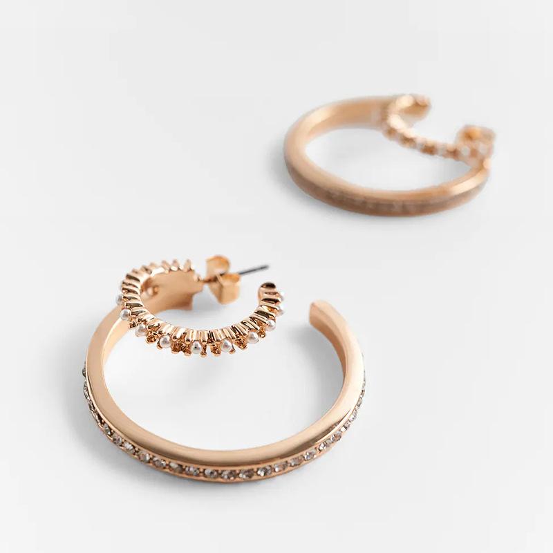 Hoop & Huggie Trend Open Earrings Multilayer Circle With Rhinestone Pearl Women's JewelryHoop
Hoop & Huggie Trend Open Earrings Multilayer Circle With Rhinestone Pearl Women's JewelryHoop