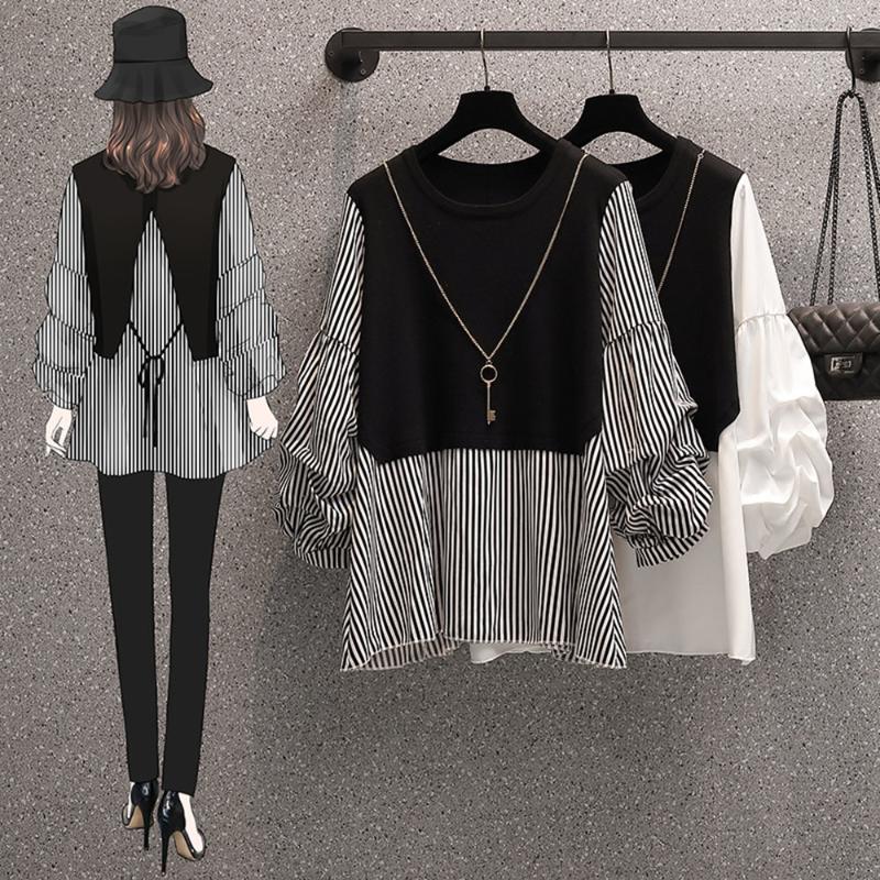 Women's Sweaters Women 2022 Patchwork Knitted Sweater Jumper Female Elegant Oversize Pullovers Chic Tops L-4XLWomen's, White
Women's Sweaters Women 2022 Patchwork Knitted Sweater Jumper Female Elegant Oversize Pullovers Chic Tops L-4XLWomen's, White