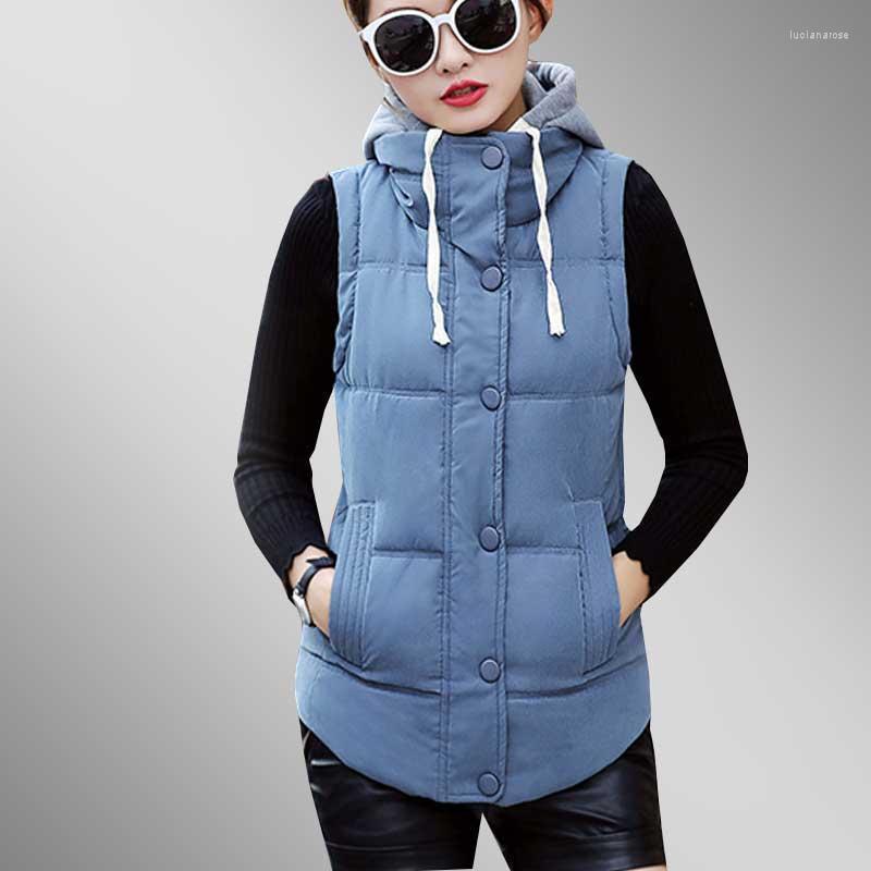 Women's Vests 2022 Fashion Canvas Down Cotton Women Vest Autumn Sleeveless Hoodie Plus Size Short Jacket Chalecos Para Mujer WZ742 Luci22, Black
Women's Vests 2022 Fashion Canvas Down Cotton Women Vest Autumn Sleeveless Hoodie Plus Size Short Jacket Chalecos Para Mujer WZ742 Luci22, Black