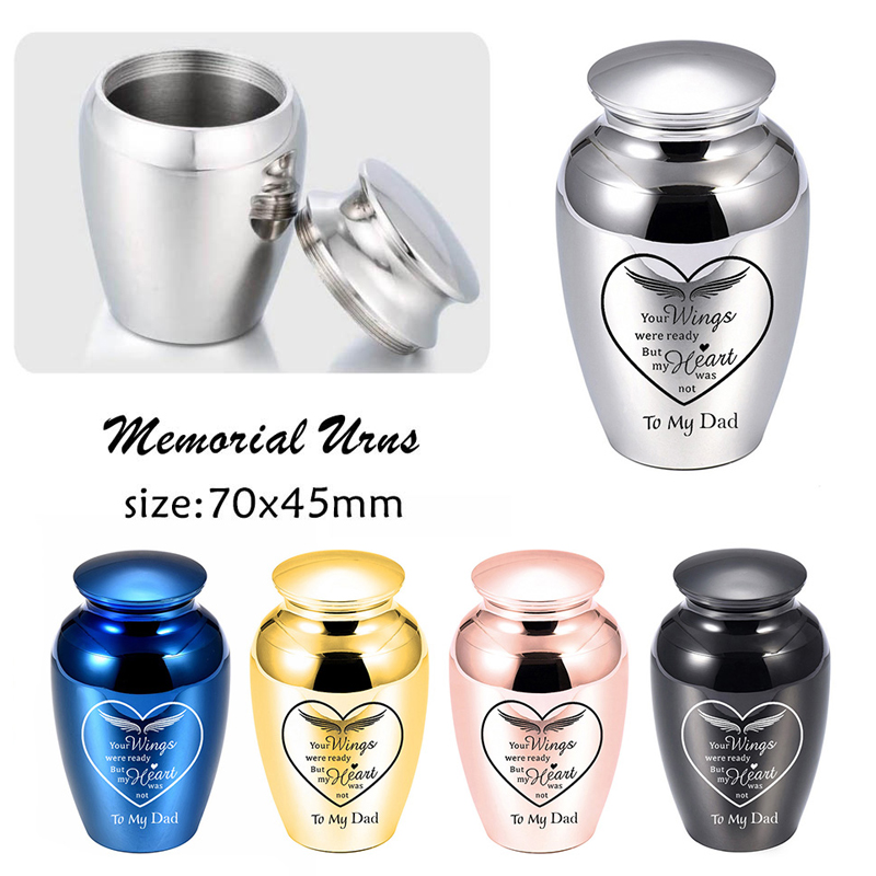 Heart Angel Wing Pattern Pendant Cremation Urn Memorial Human Ashes Funeral Keepsake Gift Jewelry for Women Men - Your wings were ready
Heart Angel Wing Pattern Pendant Cremation Urn Memorial Human Ashes Funeral Keepsake Gift Jewelry for Women Men - Your wings were ready