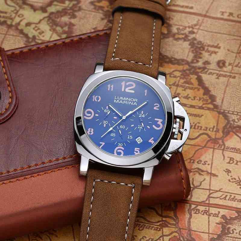 Top Luxury Brand Panera Men's Fashion Watch Leather Strap Date Multi-function Casual Marina, Beige
Top Luxury Brand Panera Men's Fashion Watch Leather Strap Date Multi-function Casual Marina, Beige