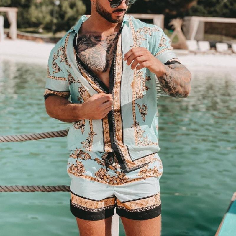 Men's Tracksuits 2022Summer Hawaiian Clothing Male Vintage Type Printing Casual Short Sleeve Button Shirt Beach Street Resort Men's Two-, Tta30-143
Men's Tracksuits 2022Summer Hawaiian Clothing Male Vintage Type Printing Casual Short Sleeve Button Shirt Beach Street Resort Men's Two-, Tta30-143