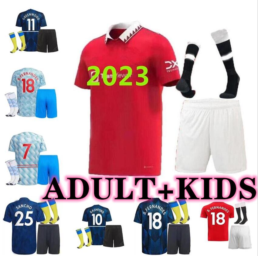 ADULT KITS 21 22 23 SANCHO B. FERNANDES soccer jerseys 2021 2022 2023 MAN CAVANI SHAW R.VARANE UTD VAN DE BEEK RASHFORD GREENWOOD Men Kids Kits sock Full sets uniforms 
ADULT KITS 21 22 23 SANCHO B. FERNANDES soccer jerseys 2021 2022 2023 MAN CAVANI SHAW R.VARANE UTD VAN DE BEEK RASHFORD GREENWOOD Men Kids Kits sock Full sets uniforms